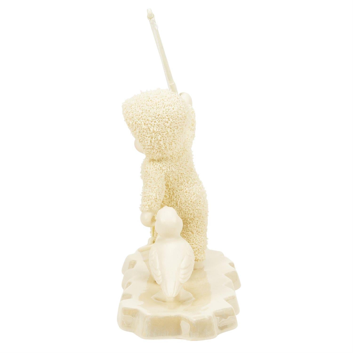 Buy Snowbabies at CountryNMoreGifts.com Snowbaby fishing with a Puffin watching