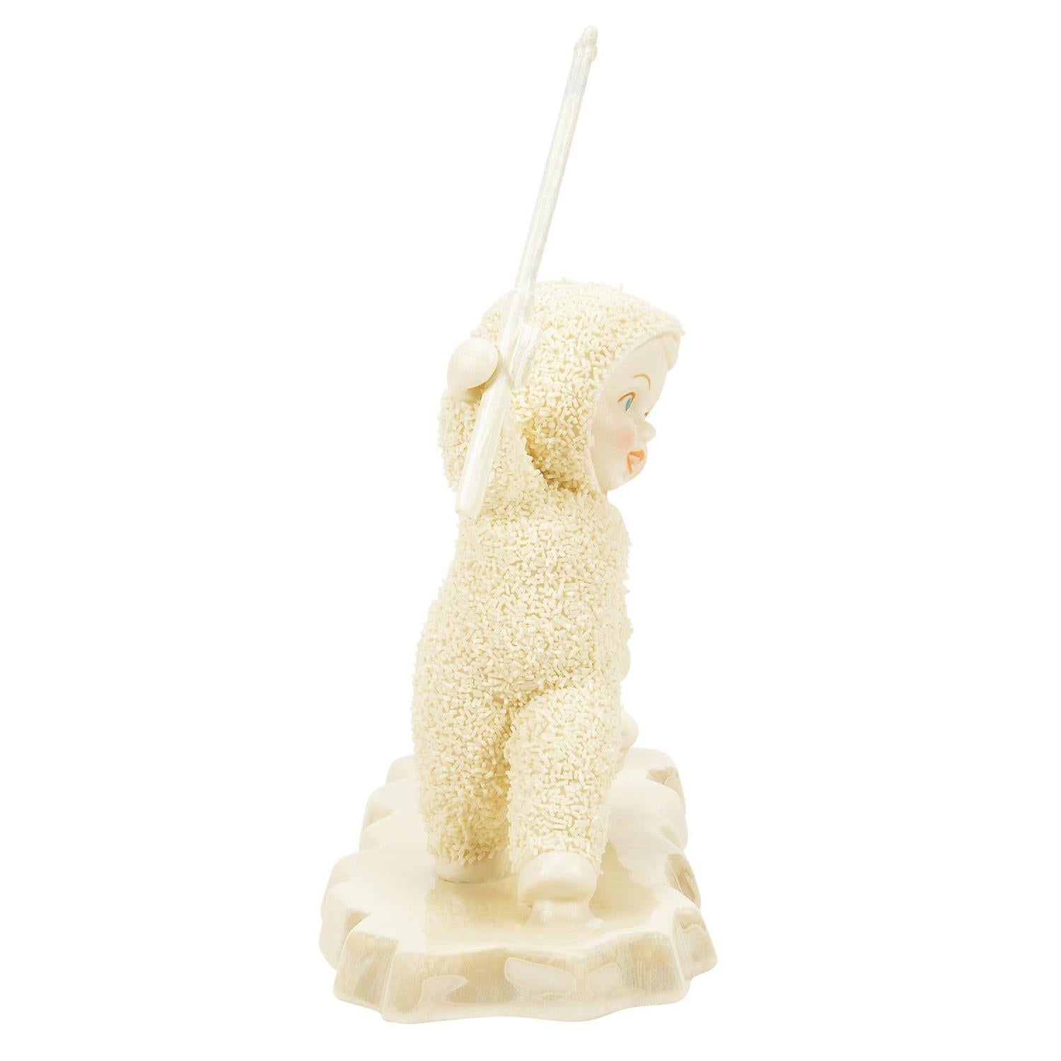 Buy Snowbabies at CountryNMoreGifts.com Snowbaby fishing with a Puffin watching