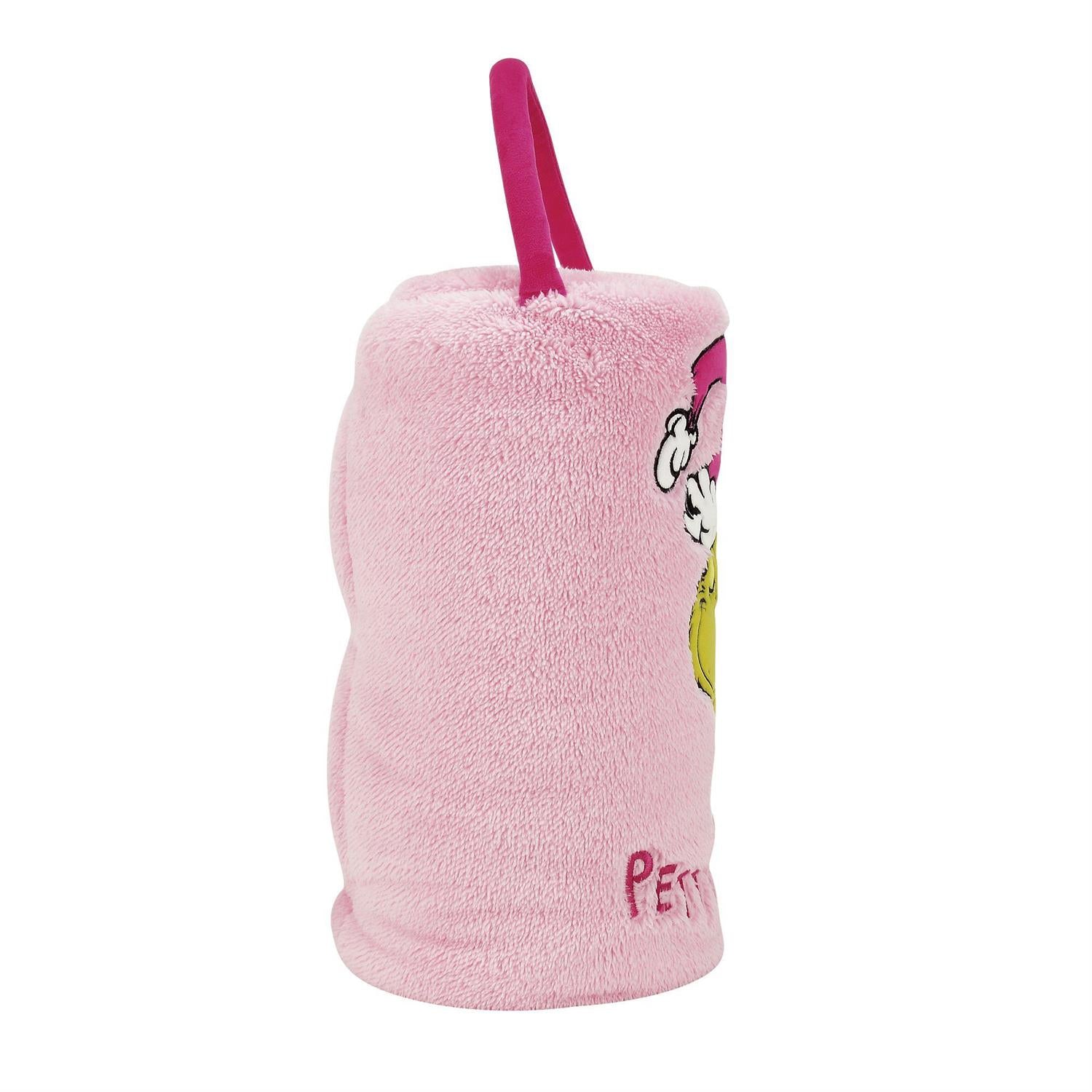 Grinch Petty In Pink Snow Throw - Country N More Gifts