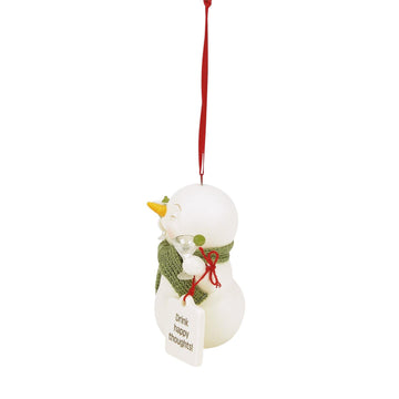Drink Happy Thoughts Ornament - Country N More Gifts