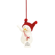 Sips About to Go Down Ornament