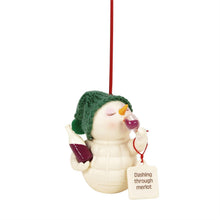 Dashing Through Merlot Ornament