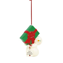 Stop Looking At My Package Ornament