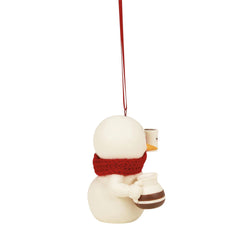 Buy Snowpinions at CountryNMoreGIfts.com Snowpinion holding a Pot of Coffee and a Mug of Coffee Ornament