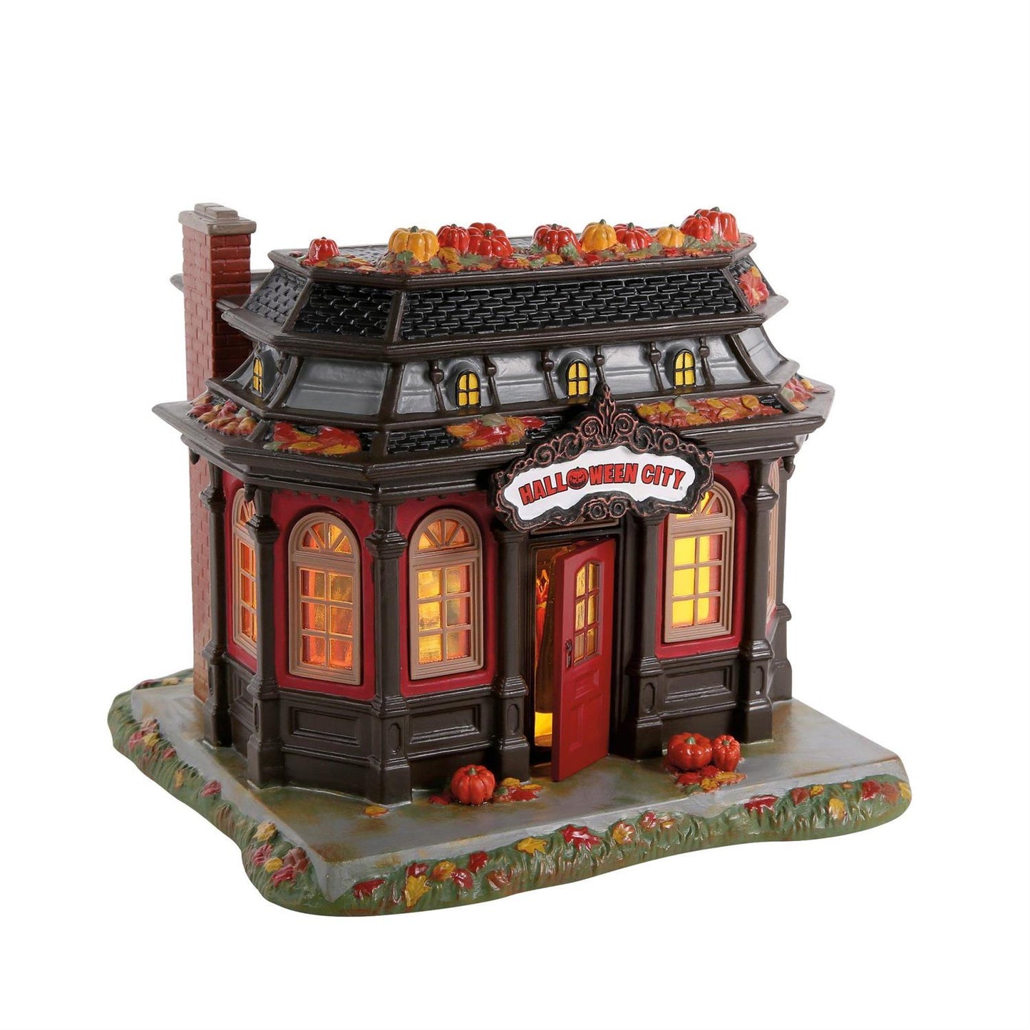 All New For 2026 Halloween Village Lit Buildings And Accessories Bundle - Country N More Gifts
