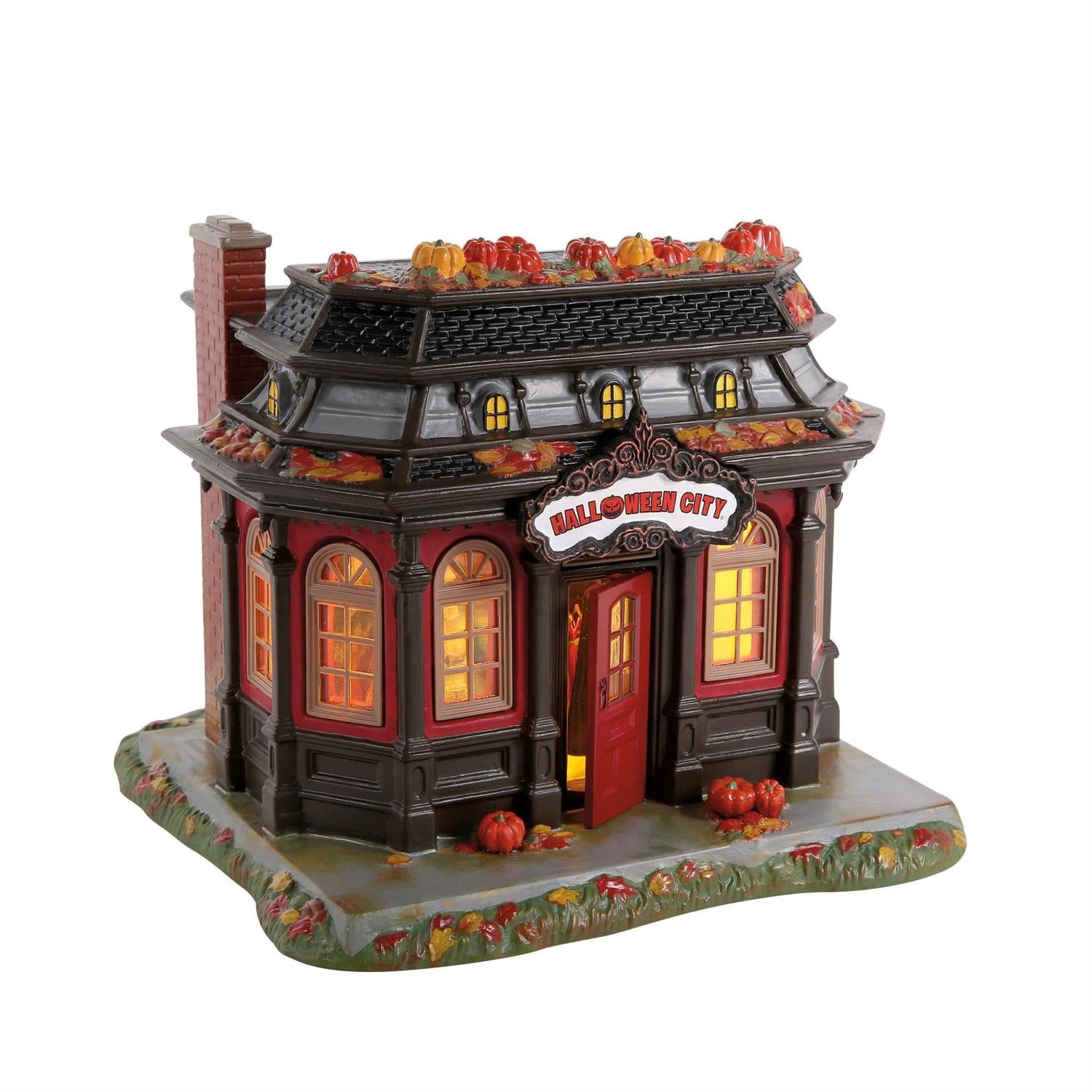 All New For 2026 Halloween Village Lit Buildings And Accessories Bundle - Country N More Gifts