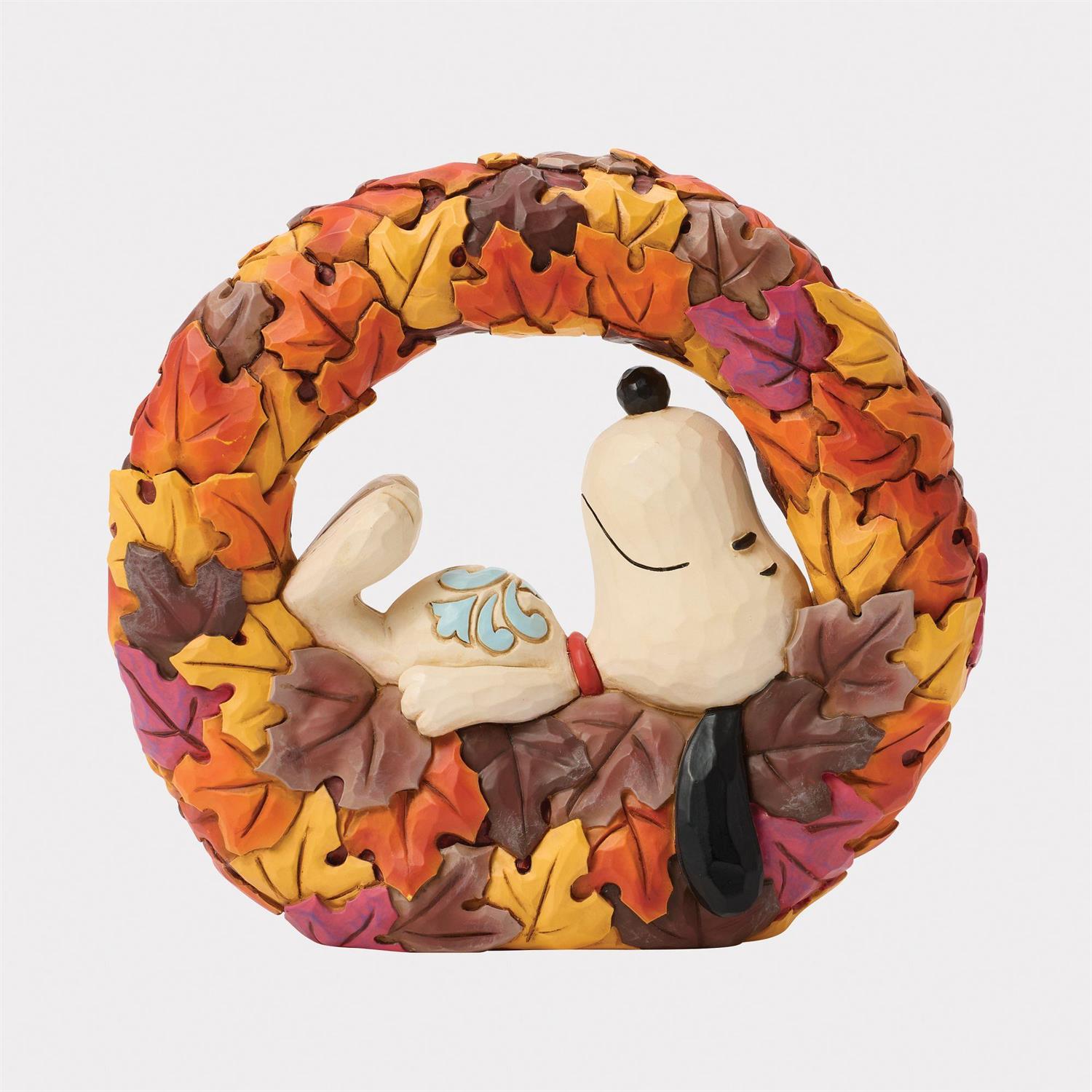 Layers of Autumn - Snoopy on Fall Wreath - Country N More Gifts