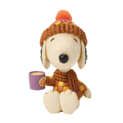 Buy Jim Shore at CountryNMoreGifts.com Snoopy bundled up with a warm drink in hand