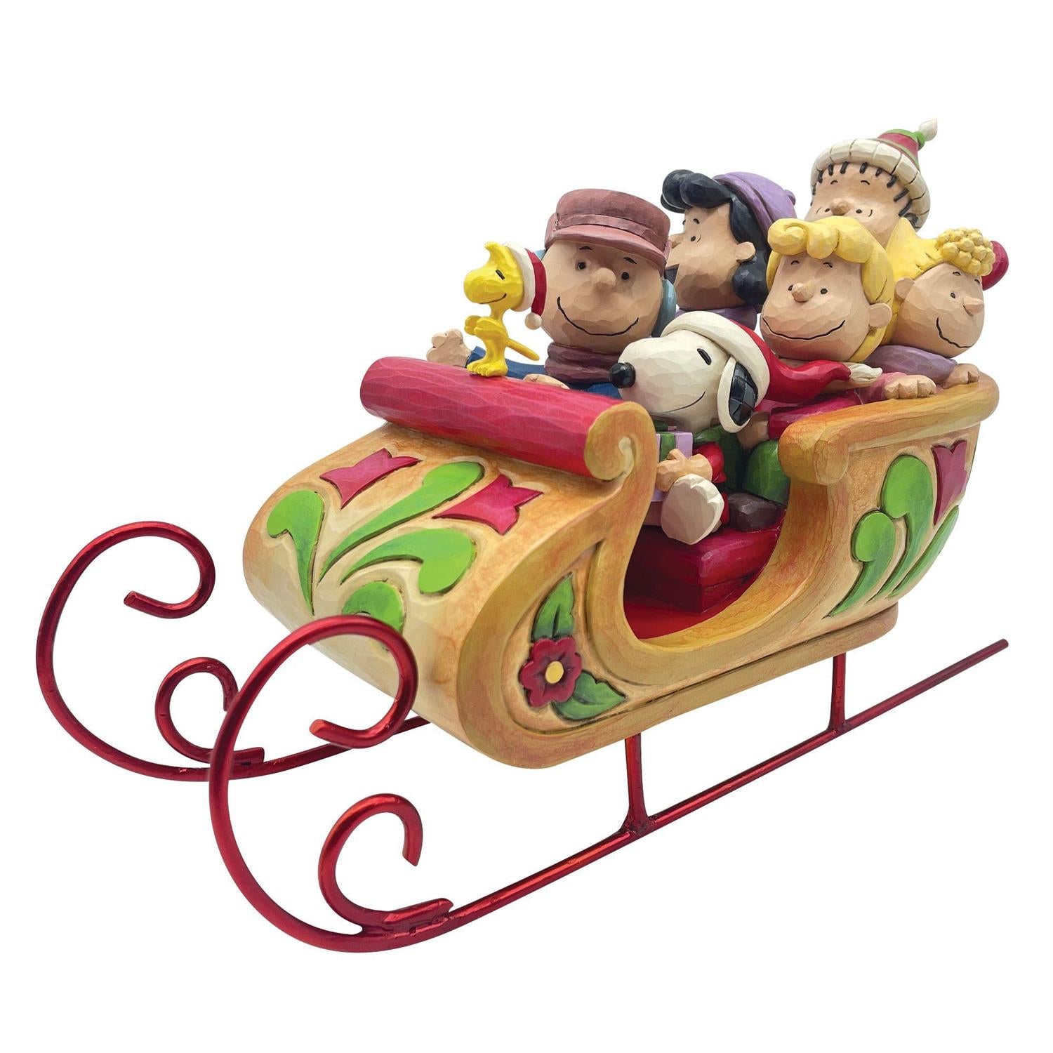 A Sleigh Ride to Remember - Snoopy and Friends in Sleigh - Country N ...