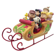 A Sleigh Ride to Remember - Snoopy and Friends in Sleigh