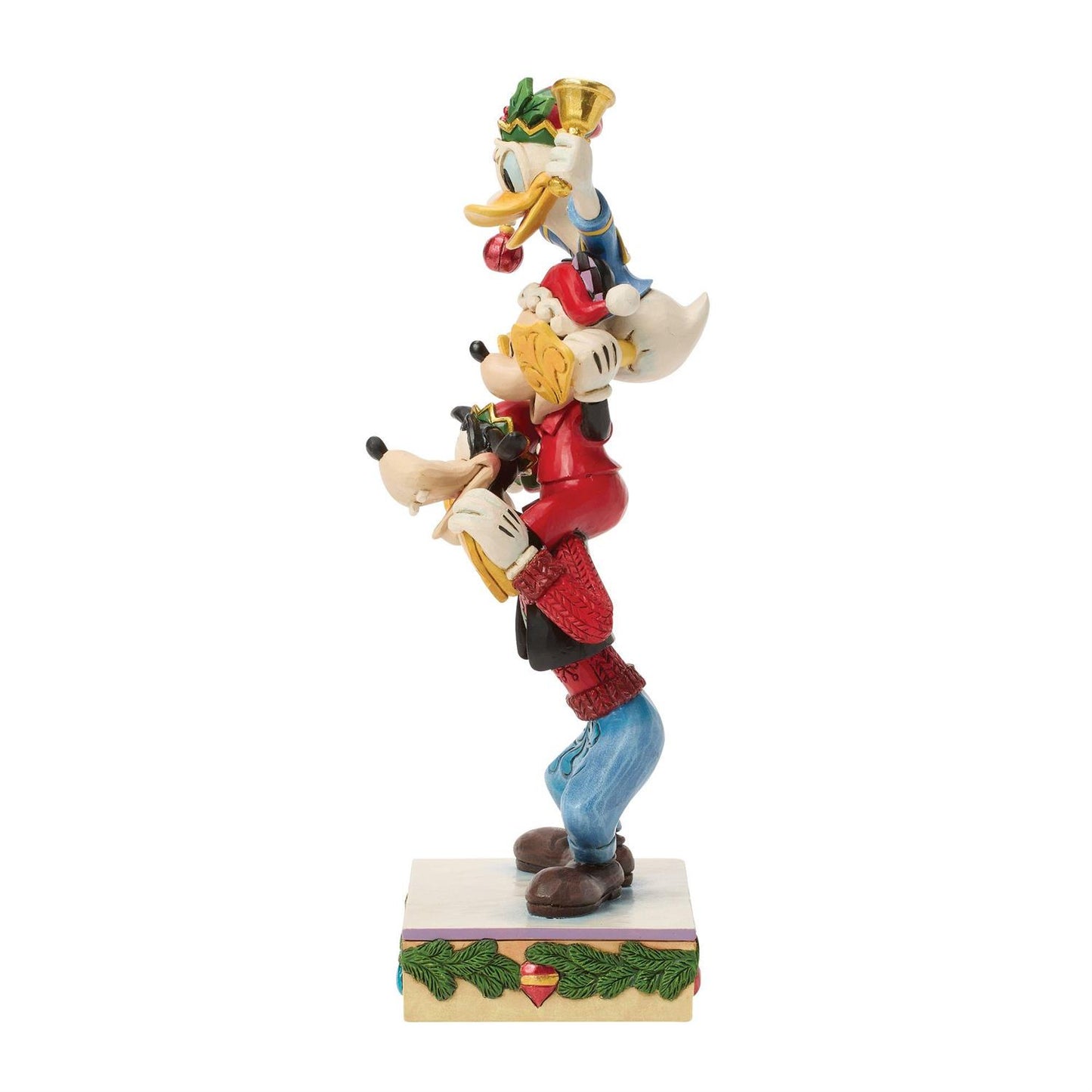 A Holiday Pile Up - Mickey Donald Goofy Stacked - Country N More Gifts