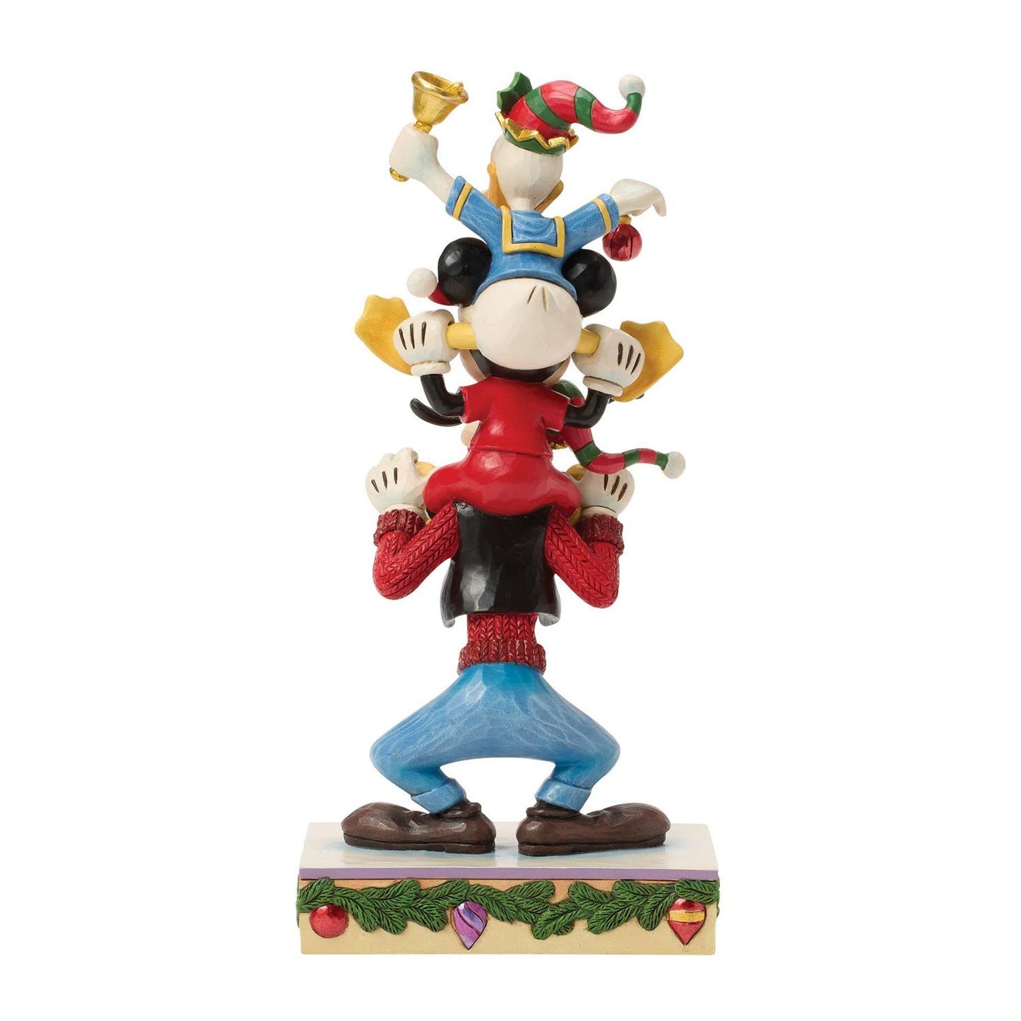 A Holiday Pile Up - Mickey Donald Goofy Stacked - Country N More Gifts