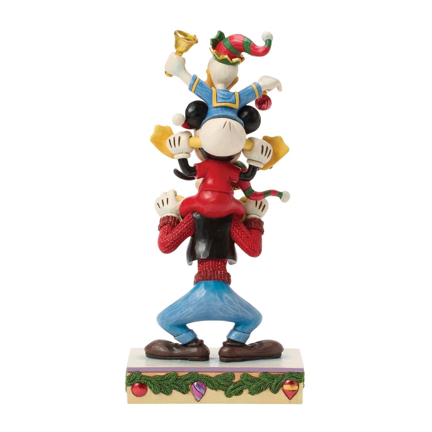A Holiday Pile Up - Mickey Donald Goofy Stacked - Country N More Gifts