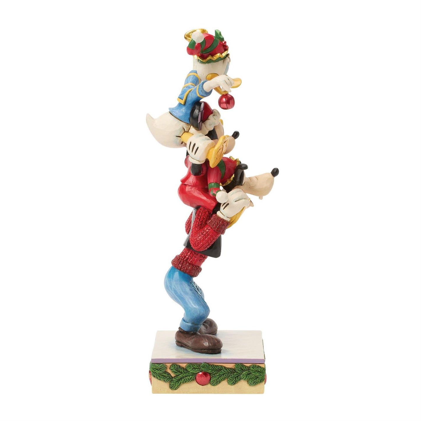 A Holiday Pile Up - Mickey Donald Goofy Stacked - Country N More Gifts