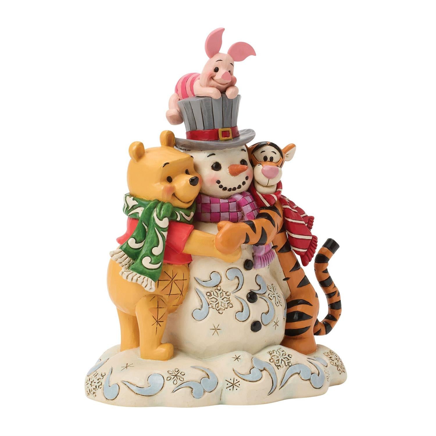 A Chilly Creation - Pooh & Friends Snowman – Country N More Gifts
