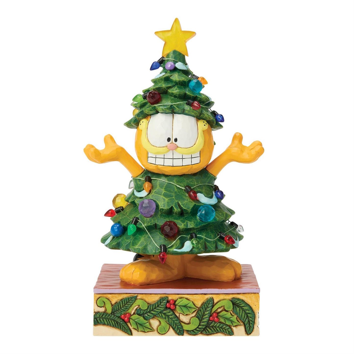 Dressed Up for the Holidays - Garfield LED Dressed as a Christmas Tree - Country N More Gifts
