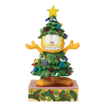 Dressed Up for the Holidays - Garfield LED Dressed as a Christmas Tree - Country N More Gifts