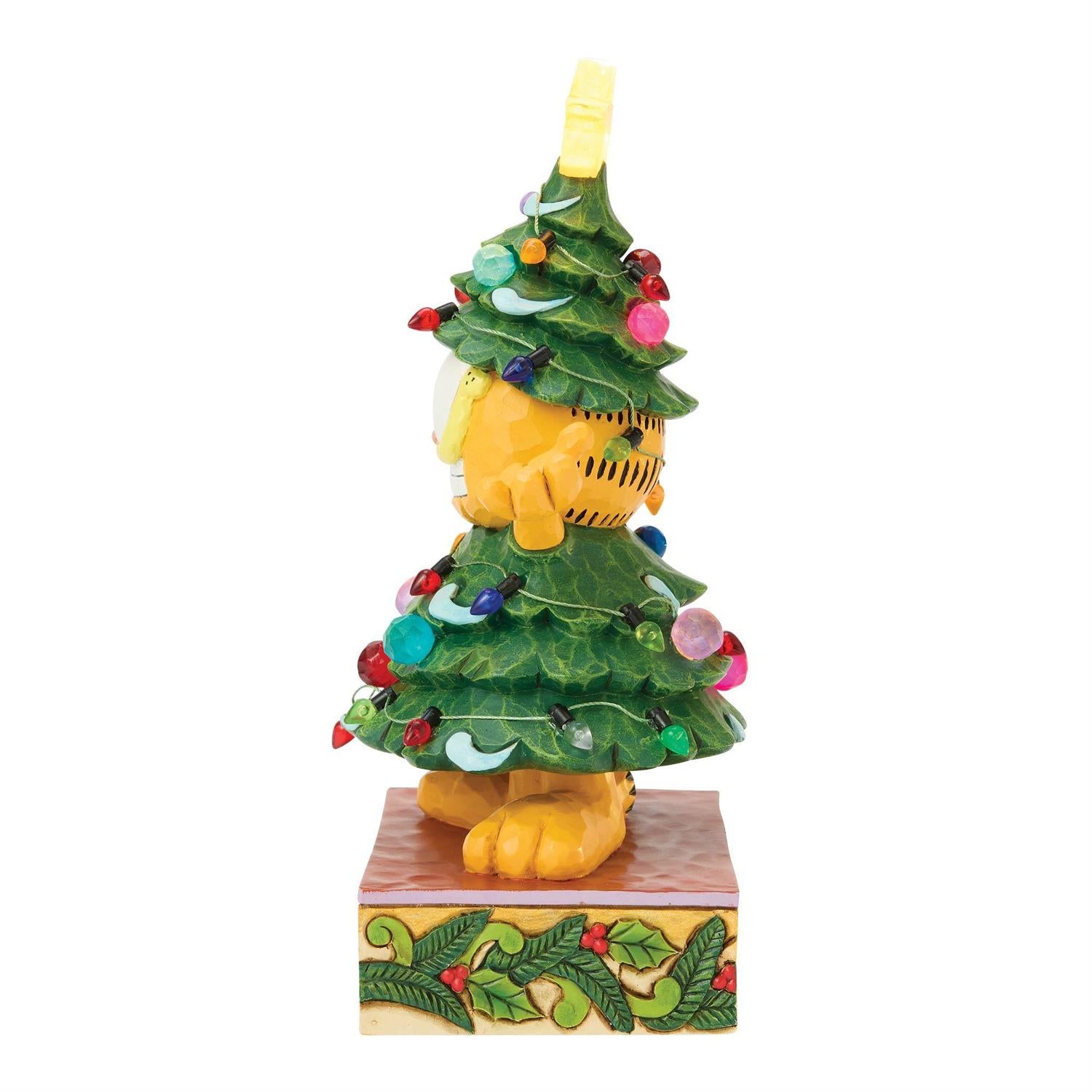 Dressed Up for the Holidays - Garfield LED Dressed as a Christmas Tree - Country N More Gifts