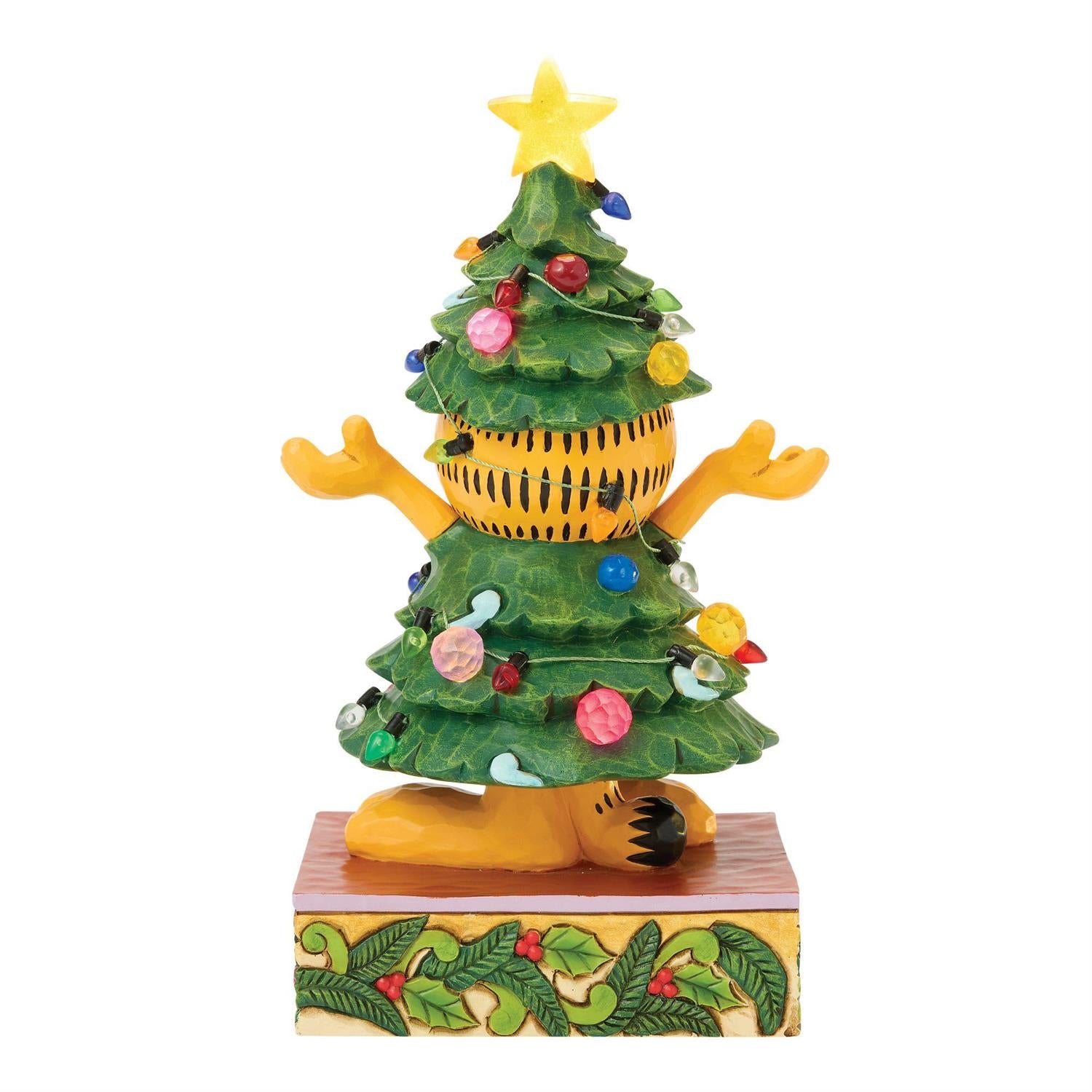 Dressed Up for the Holidays - Garfield LED Dressed as a Christmas Tree - Country N More Gifts