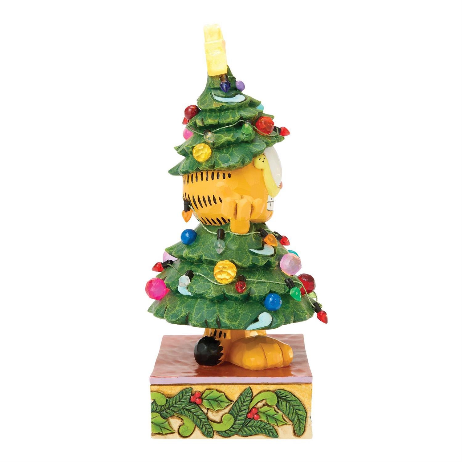 Dressed Up for the Holidays - Garfield LED Dressed as a Christmas Tree - Country N More Gifts