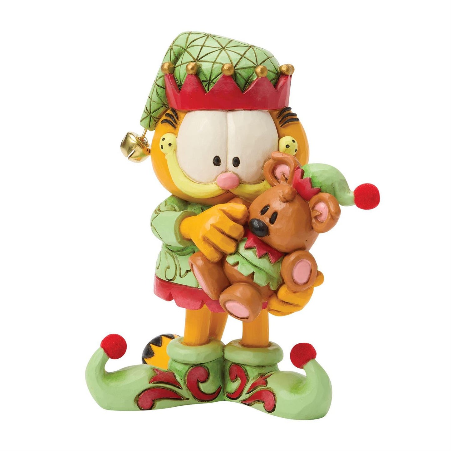 An Elf's Best Friend - Garfield and Pooky in Elf Costume - Country N More Gifts