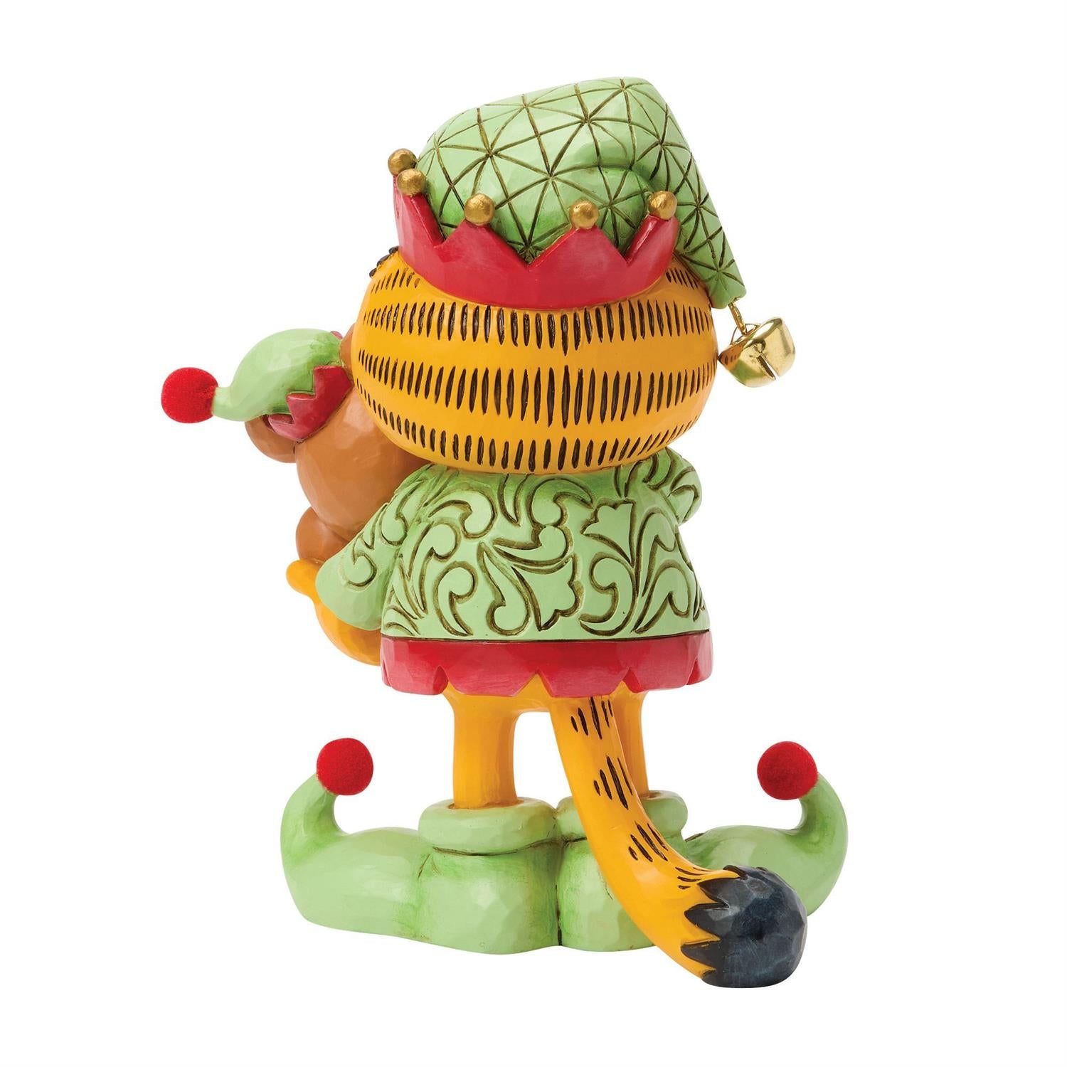 An Elf's Best Friend - Garfield and Pooky in Elf Costume - Country N More Gifts