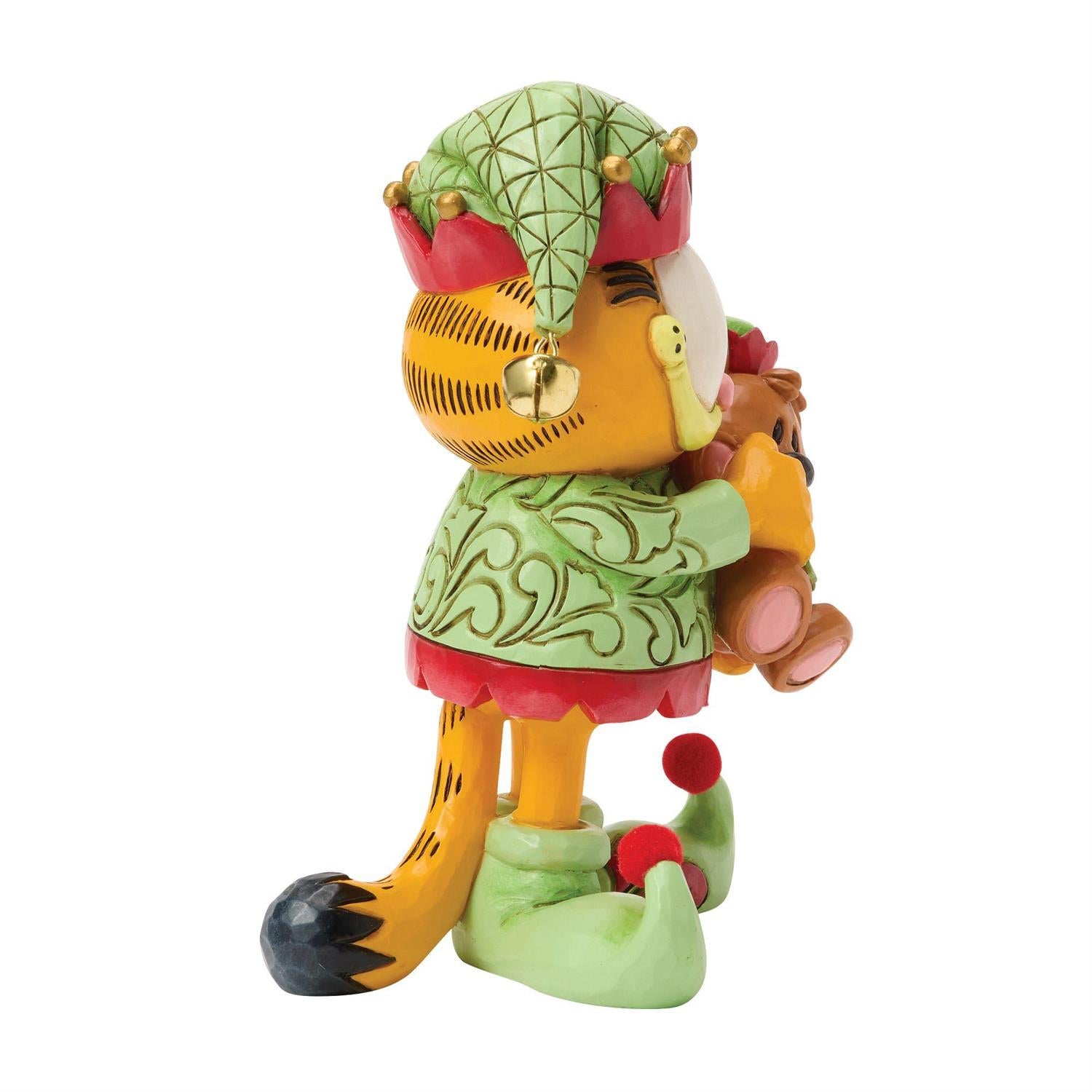 An Elf's Best Friend - Garfield and Pooky in Elf Costume - Country N More Gifts