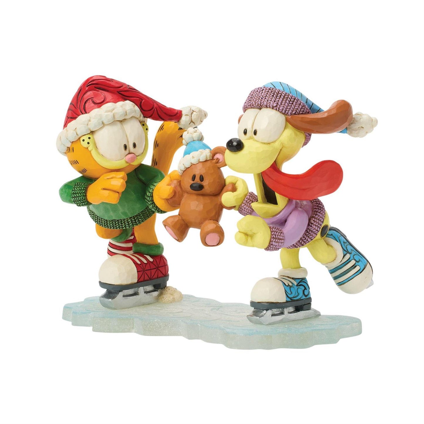 Skating Through the Holidays - Garfield Odie Pooky Skating - Country N More Gifts