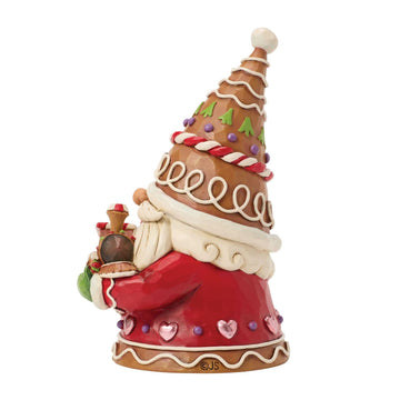 Gnome on Track - Gingerbread Gnome Train Figurine - Country N More Gifts