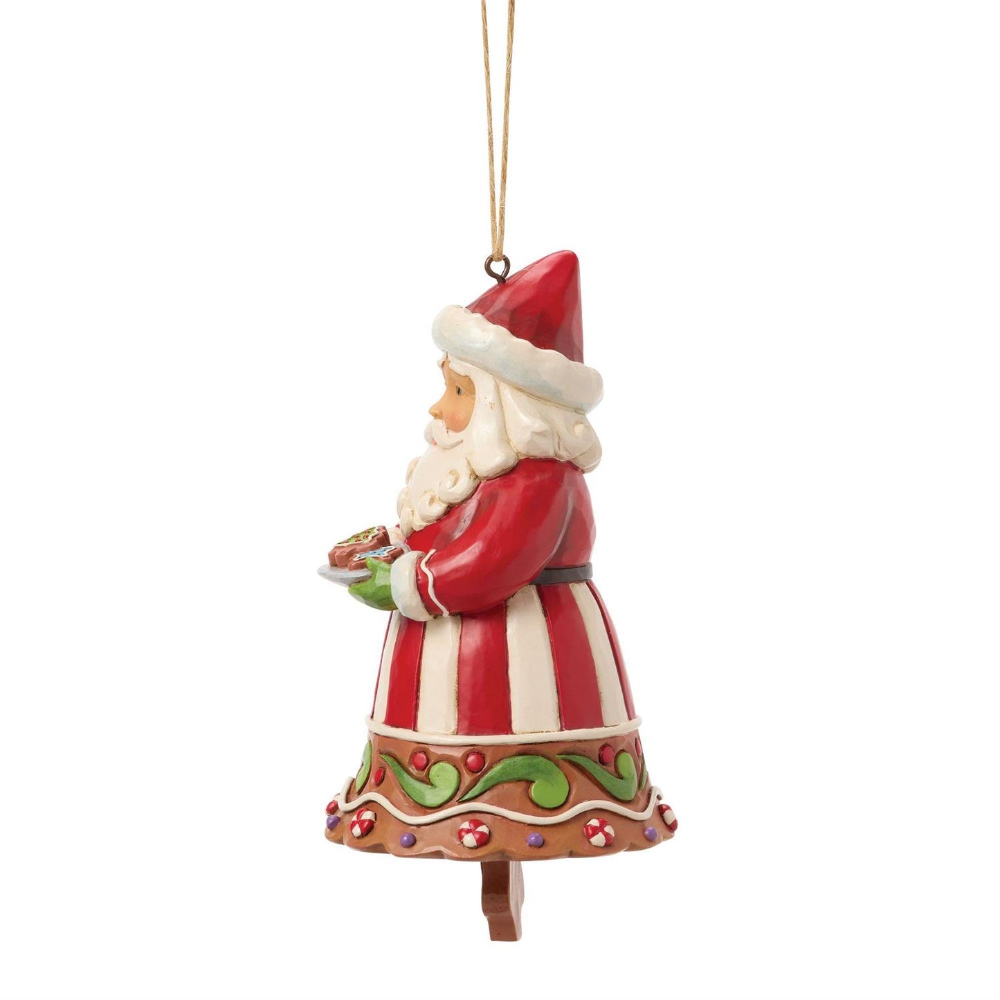 Gingerbread Santa Bell Ornament - Country N More Gifts