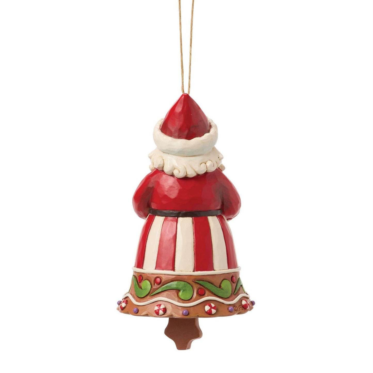 Gingerbread Santa Bell Ornament - Country N More Gifts