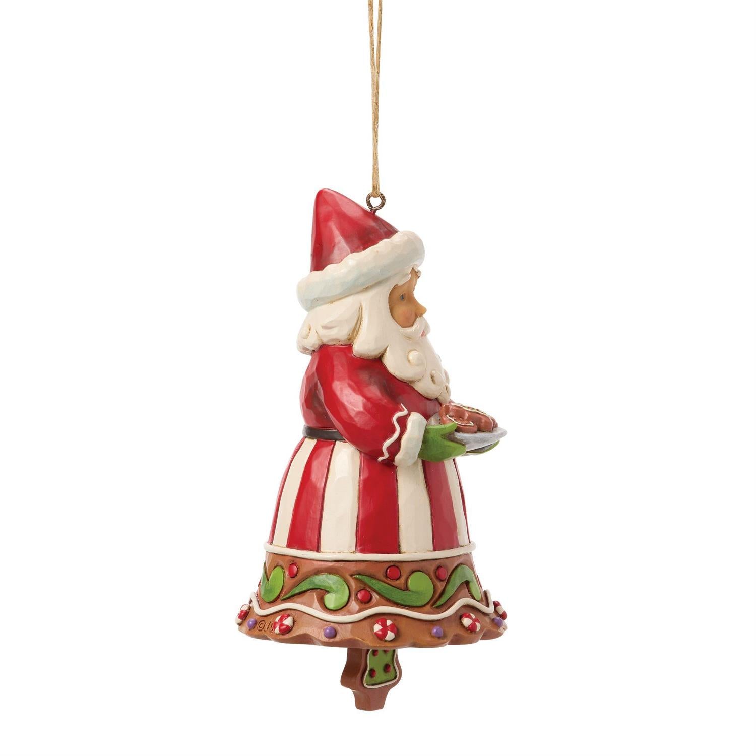 Gingerbread Santa Bell Ornament - Country N More Gifts