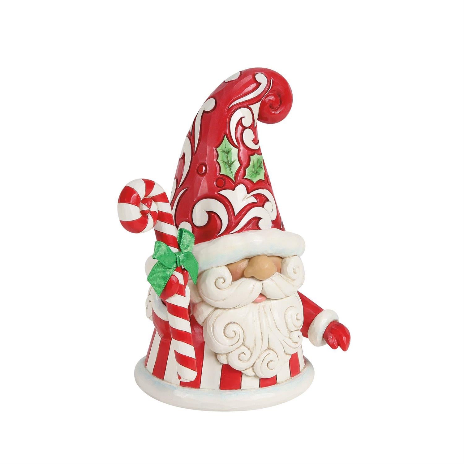 Swirls and Twirls - Gnome Large Candy Cane Figurine - Country N More Gifts