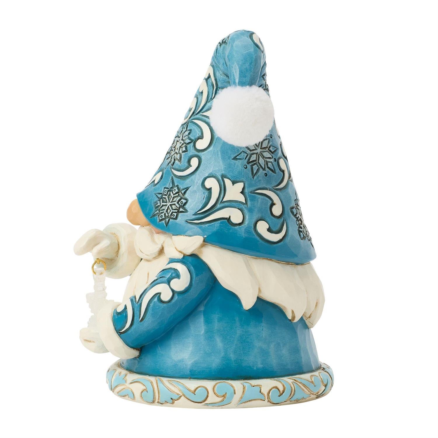 Snow Beautiful - Gnome Holding Snowflake Figurine - Country N More Gifts