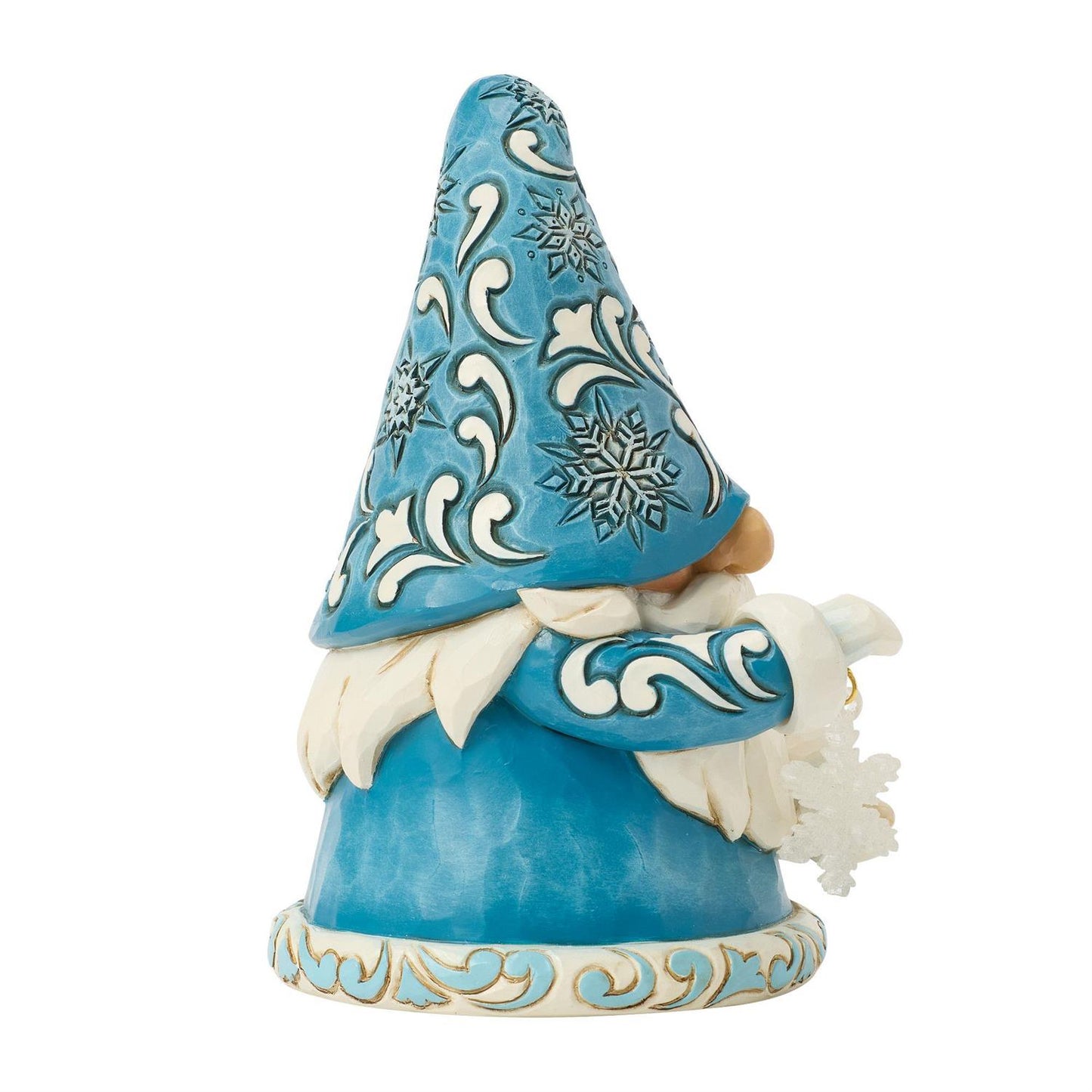 Snow Beautiful - Gnome Holding Snowflake Figurine - Country N More Gifts