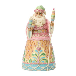 Santa's Sweet Indulgence - Sweets Santa Macaron Staff Figurine - Country N More Gifts