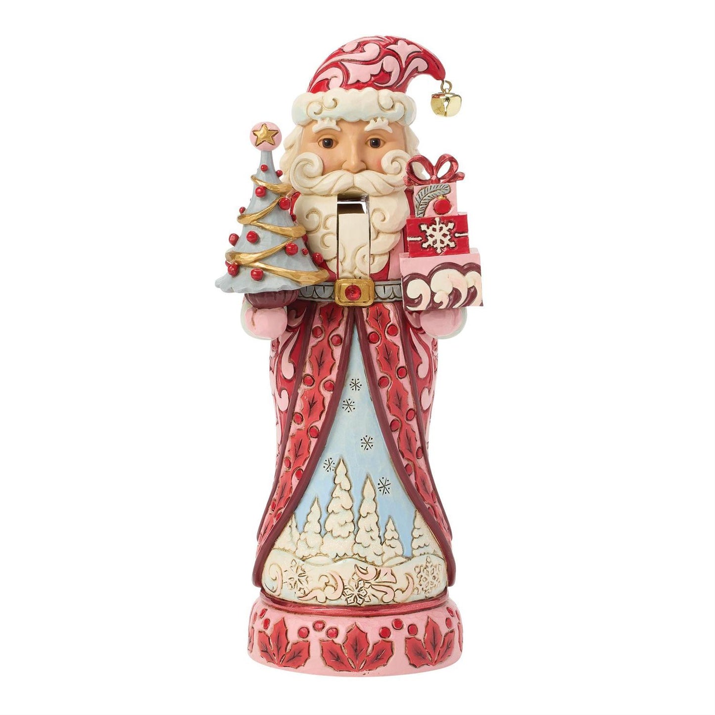 Heart of the Holidays - Nutcracker Santa Tree Red/Pink - Country N More Gifts