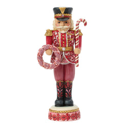 Candy Cane Guard - Soldier Nutcracker Pink & Red - Country N More Gifts