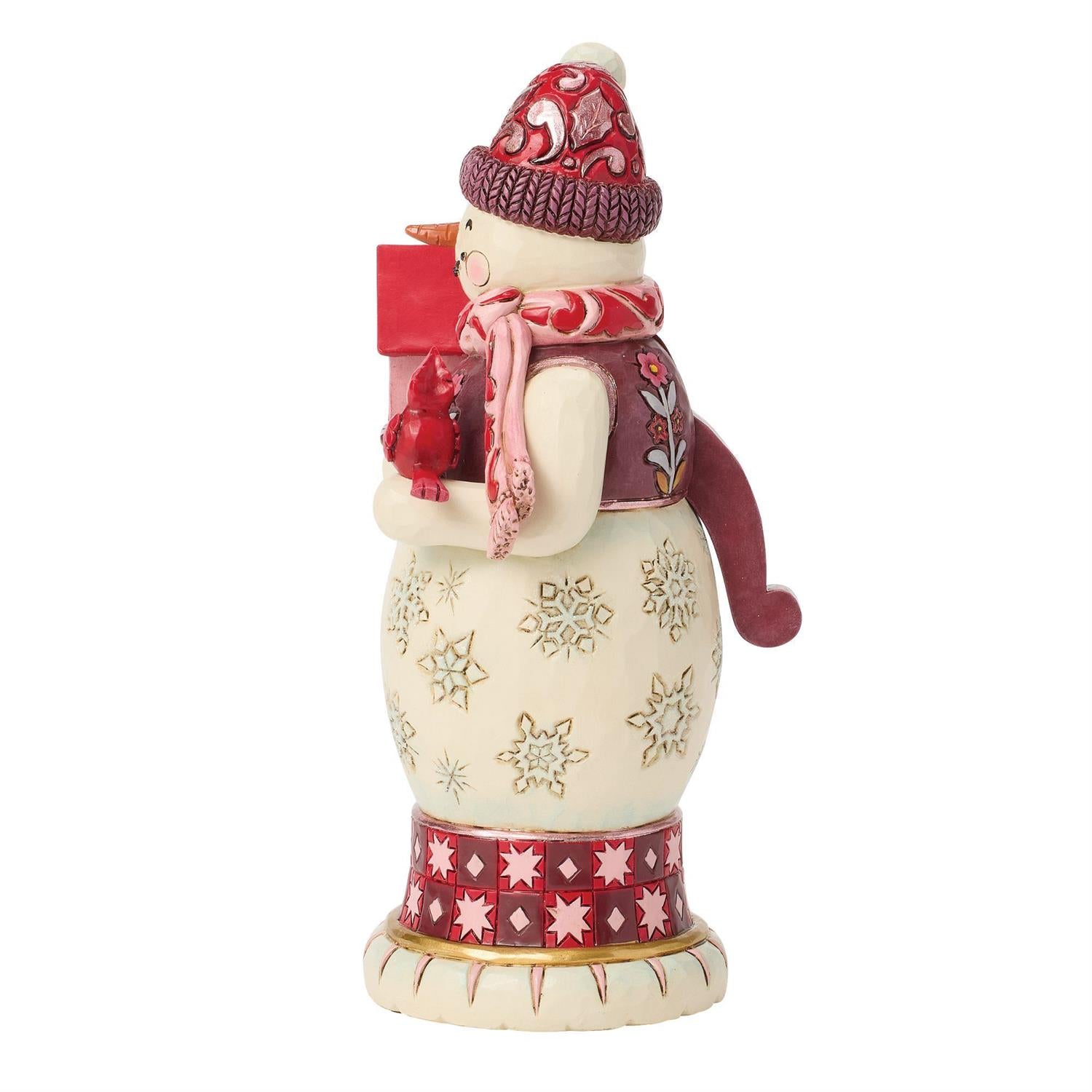 Holiday Harmony - Snowman Nutcracker Red & Pink - Country N More Gifts