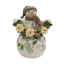 Frosted and Festive - Opal & Moss Snowman Poinsettia
