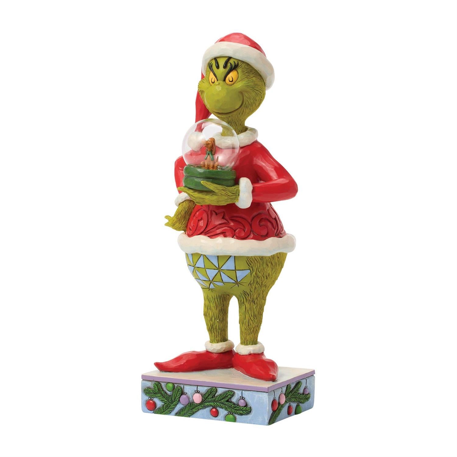 Grinch Holding Dome with Max - Country N More Gifts