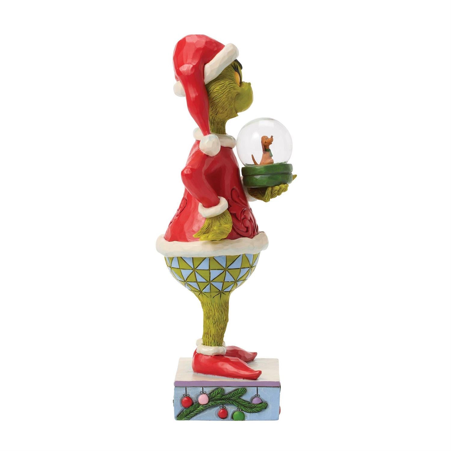 Grinch Holding Dome with Max - Country N More Gifts