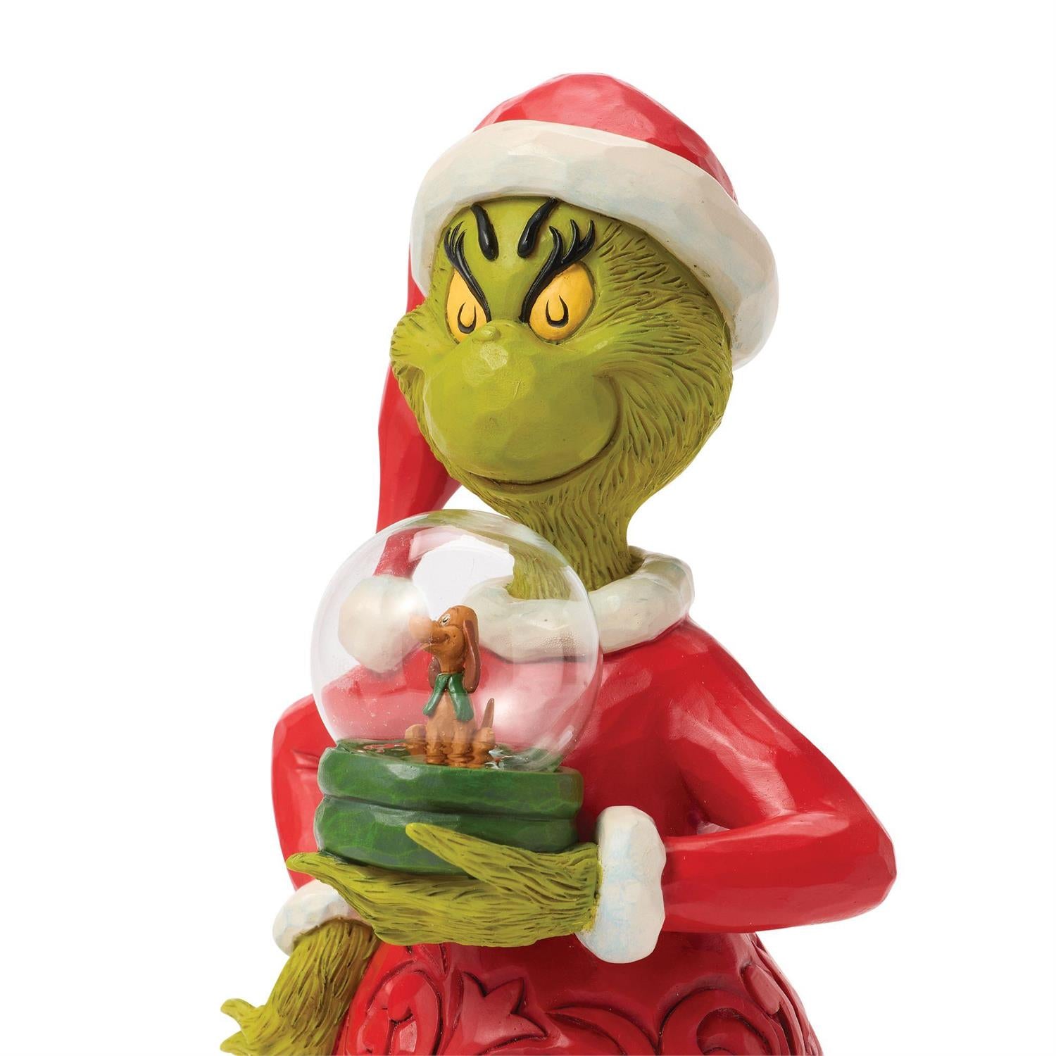 Grinch Holding Dome with Max - Country N More Gifts