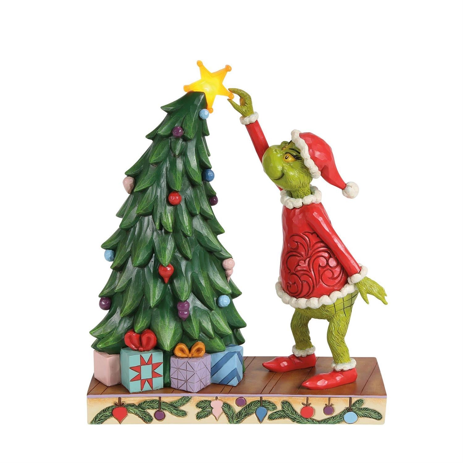 Grinchy Pulling Tree Star - Country N More Gifts