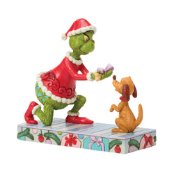 Buy Jim Shore at CountryNMoreGifts.com Grinch giving Max a Bone