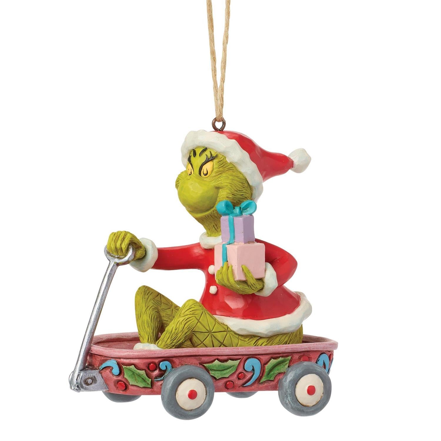 Grinch in Wagon Ornament - Country N More Gifts