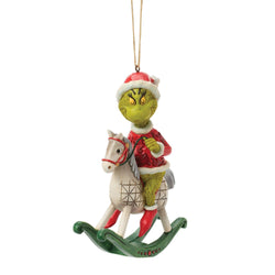 Buy Jim Shore at CountryNMoreGifts.com Grinch on a Rocking Horse Ornament