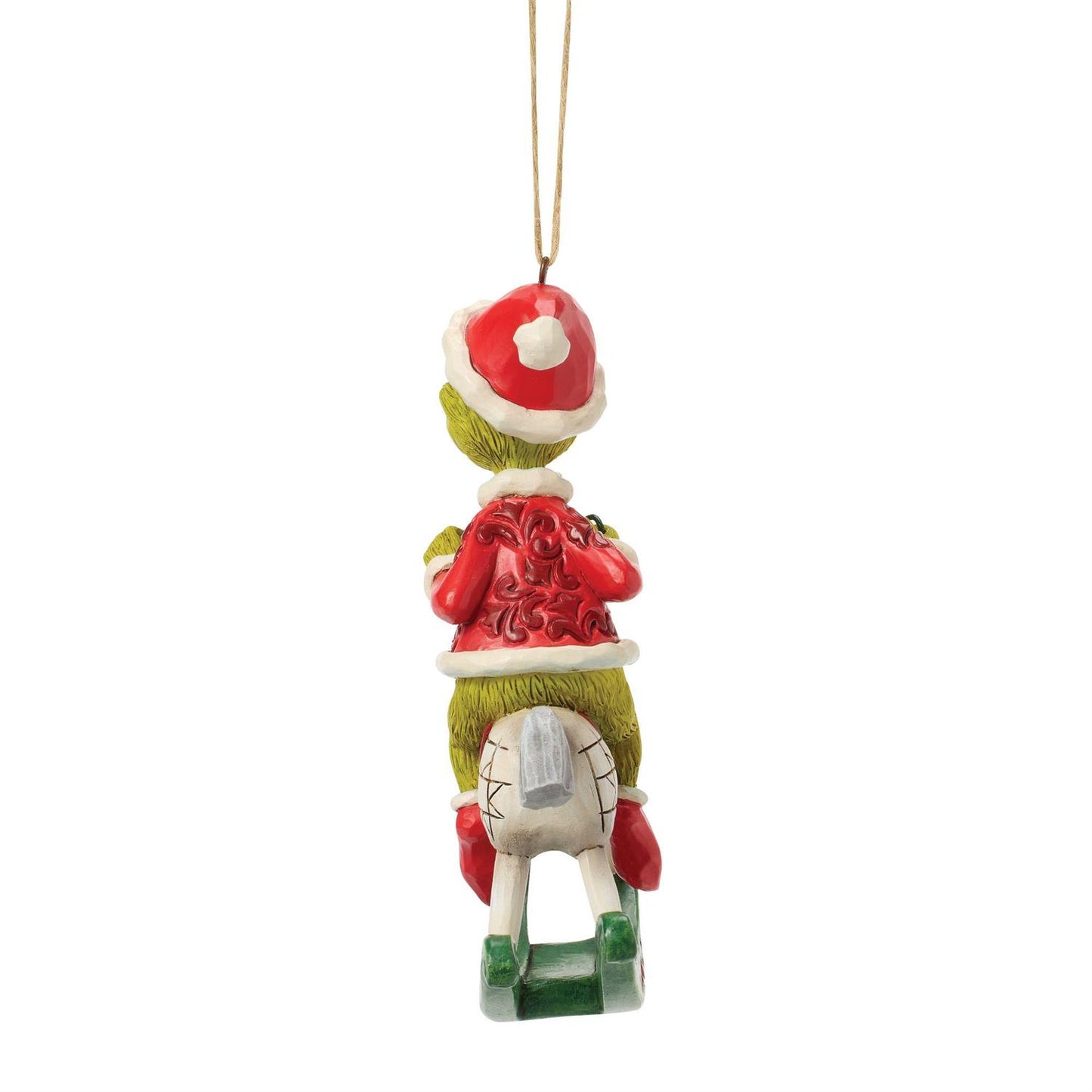 Grinch on Rocking Horse Ornament - Country N More Gifts