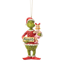 Grinch and Cindy Lou with Sign Ornament