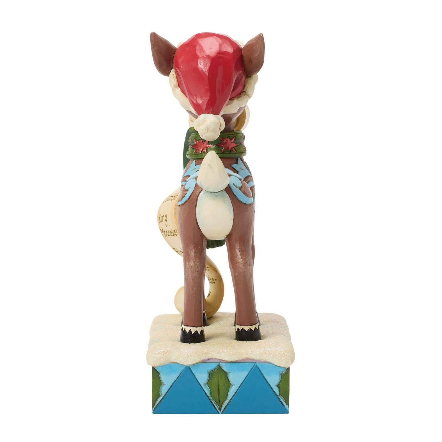 Rudolph with List in Mouth - Country N More Gifts